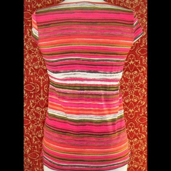 I.N. SAN FRANCISCO pink striped blouse S 💥 - Picture 5 of 6